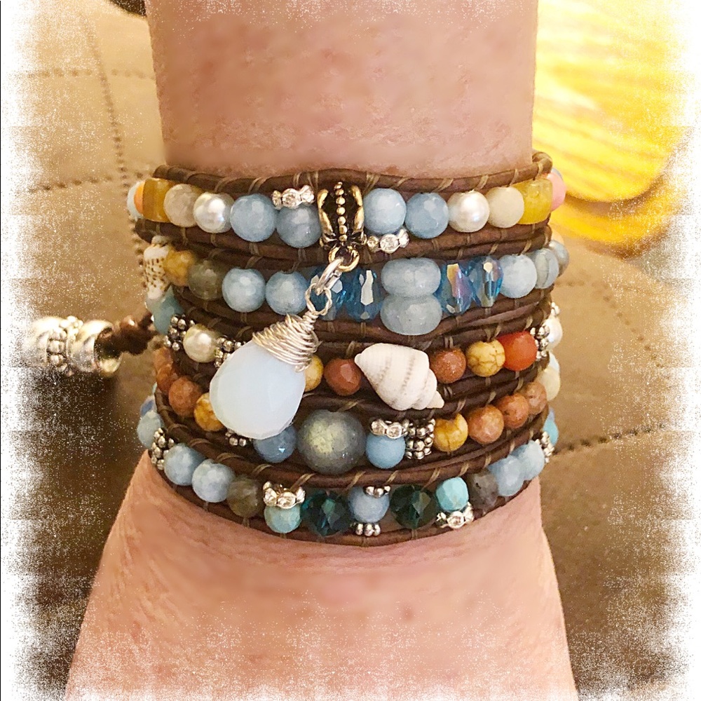 Boho Beach Leather Wrap